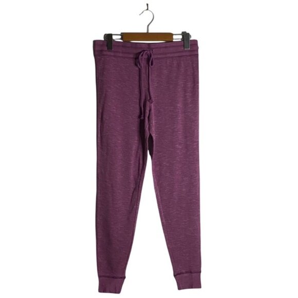 Black Bow Women's Purple Lounge Pants with Drawstring - Picture 1 of 8